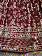 ROYAL MAROON LEHENGA CHOLI