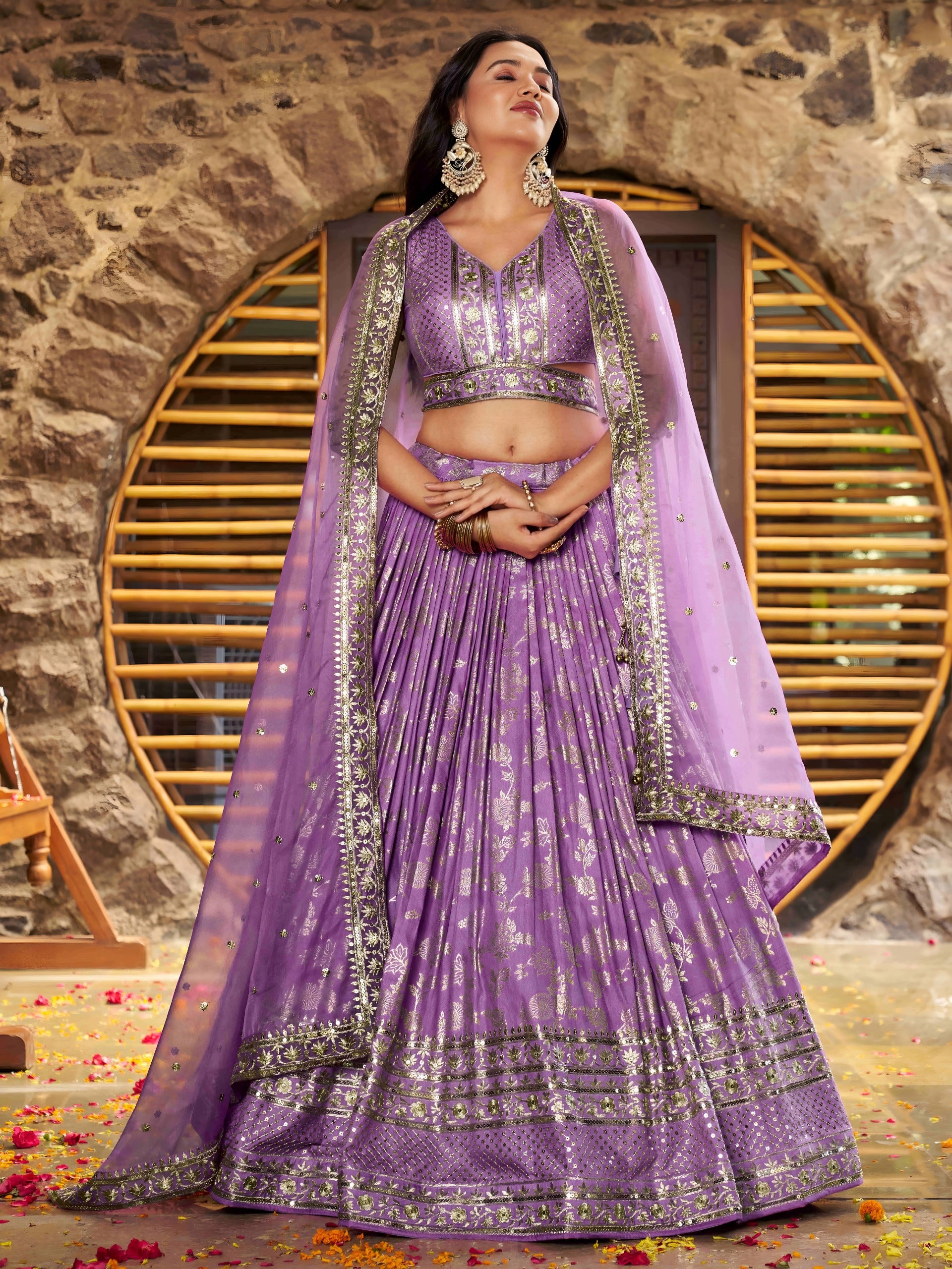 LAVENDER LEHENGA CHOLI