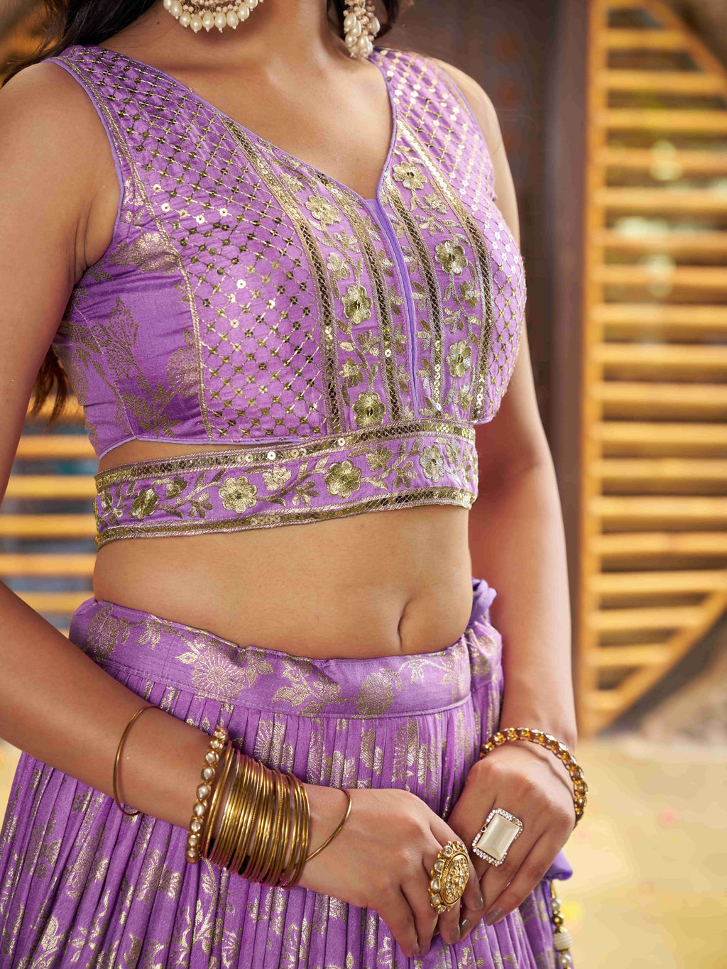 LAVENDER LEHENGA CHOLI