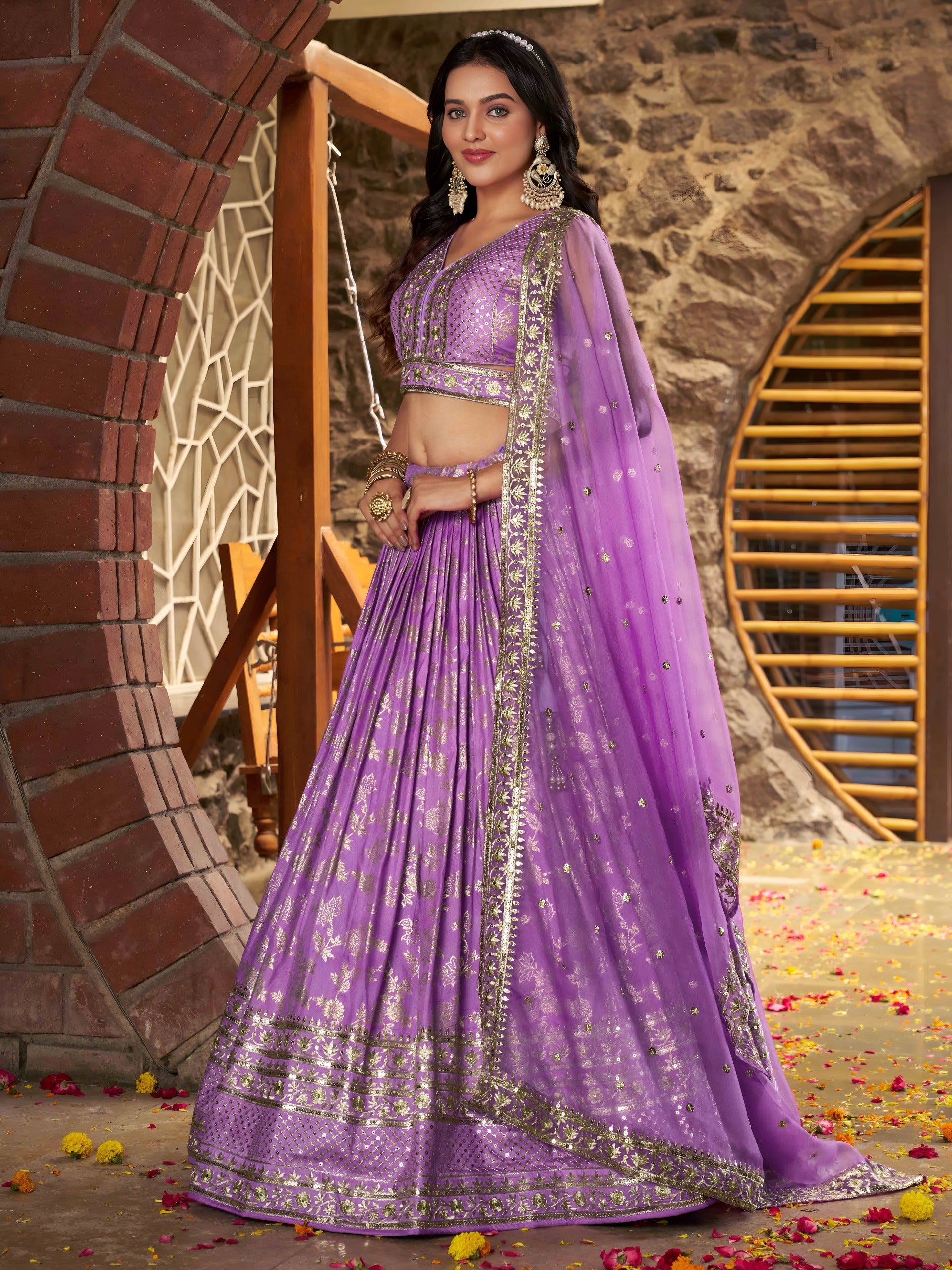 LAVENDER LEHENGA CHOLI