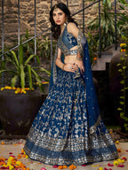 DOVE BLUE LEHENGA CHOLI