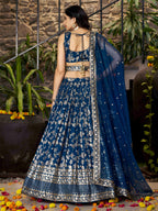 DOVE BLUE LEHENGA CHOLI