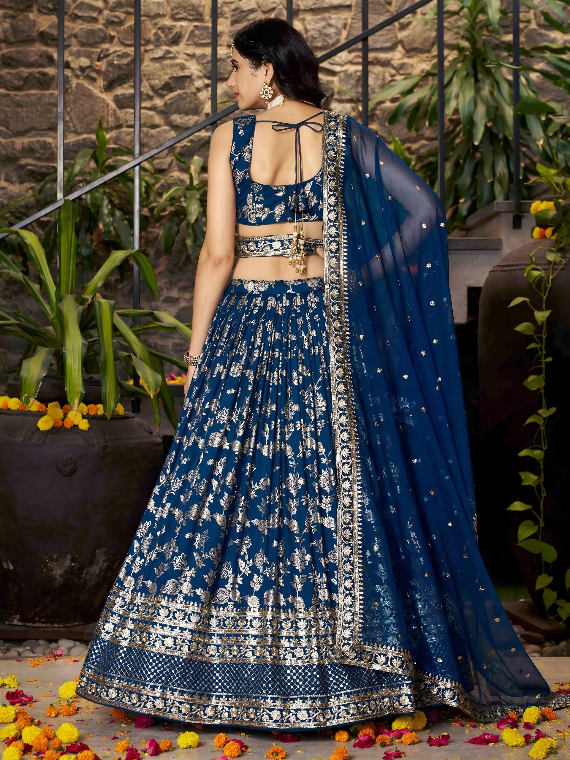 DOVE BLUE LEHENGA CHOLI