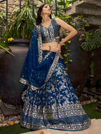 DOVE BLUE LEHENGA CHOLI