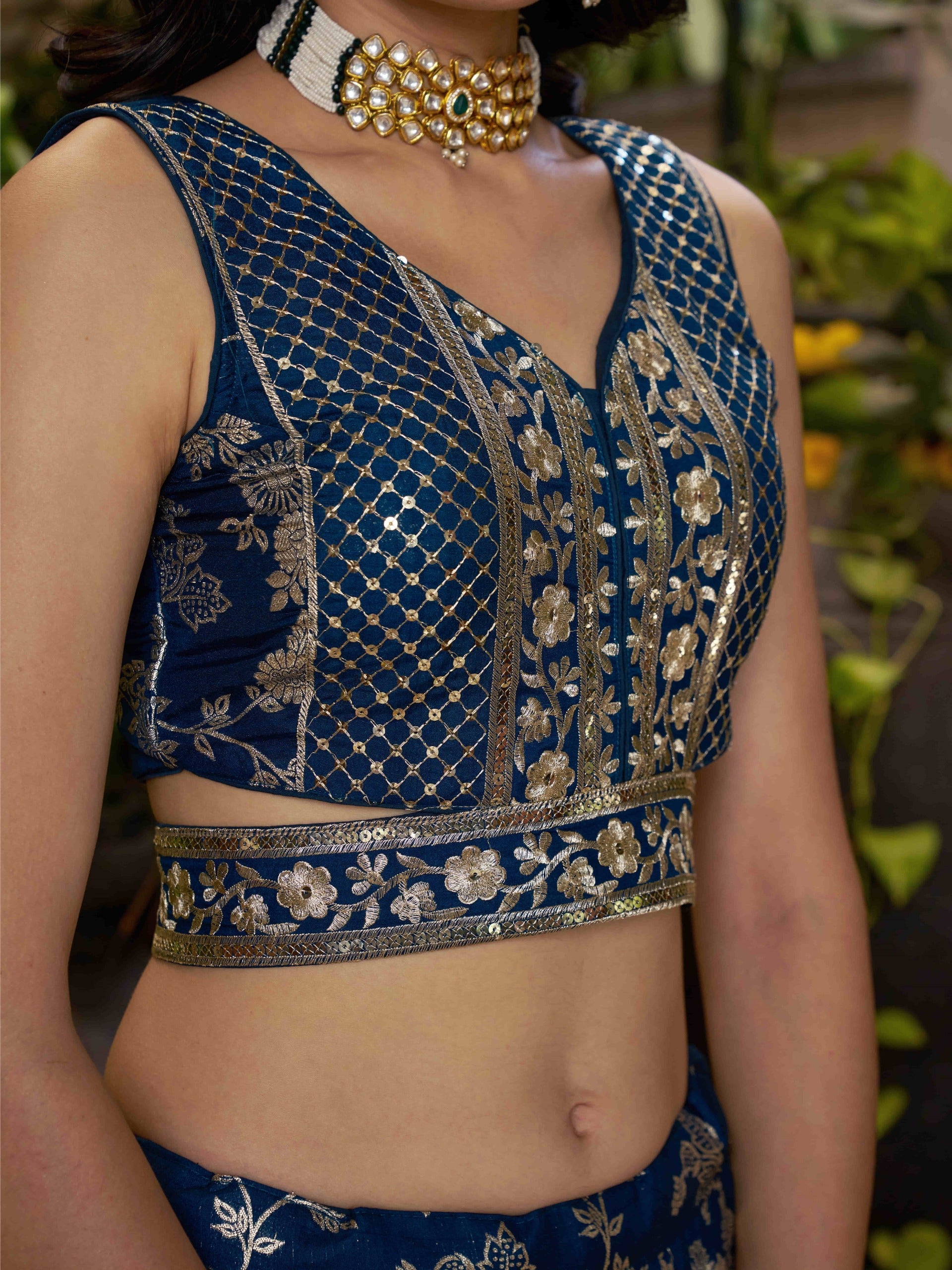 DOVE BLUE LEHENGA CHOLI