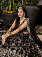 CHARCOAL BLACK LEHENGA CHOLI