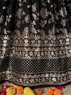CHARCOAL BLACK LEHENGA CHOLI