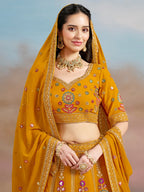 MUSTARD YELLOW LEHENGA CHOLI