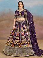 GRAPE PURPLE WEDDING LEHENGA
