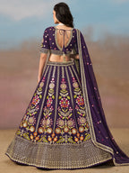 GRAPE PURPLE WEDDING LEHENGA