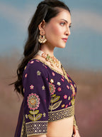 GRAPE PURPLE WEDDING LEHENGA