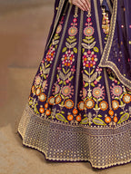 GRAPE PURPLE WEDDING LEHENGA