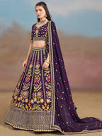 GRAPE PURPLE WEDDING LEHENGA