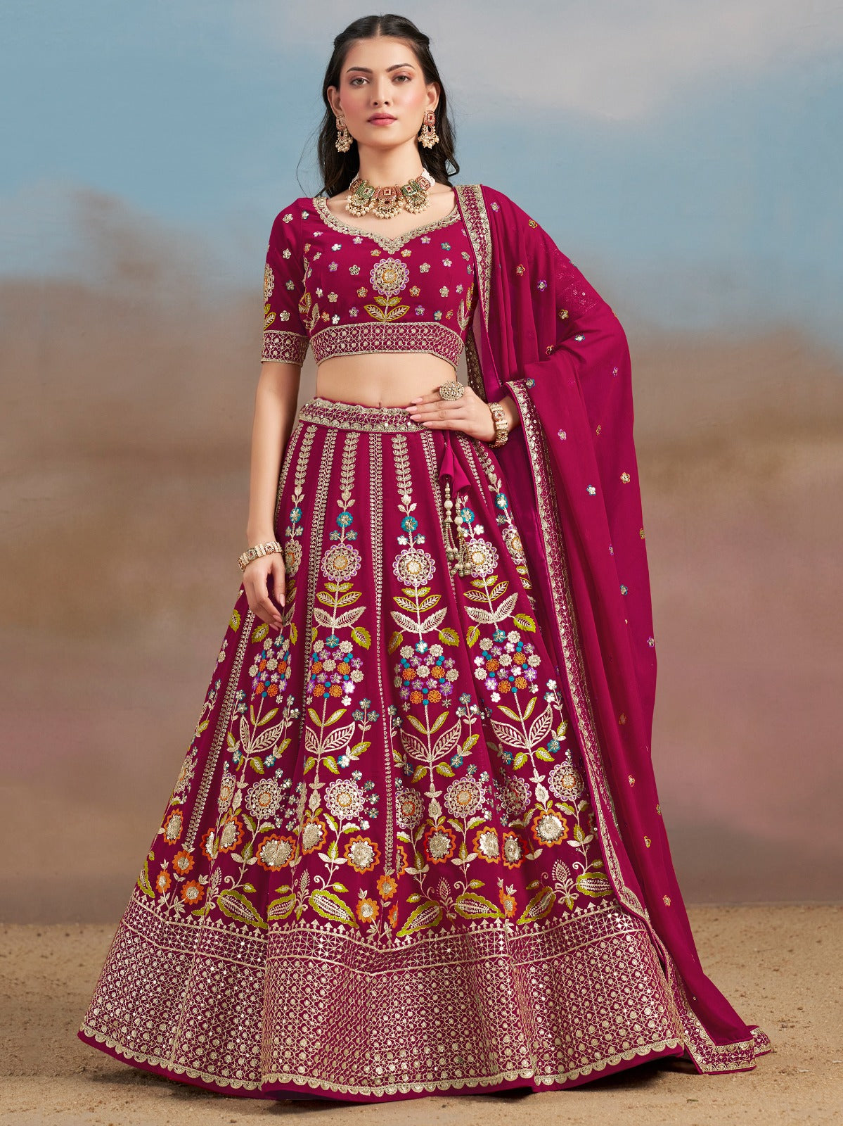 ROYAL PINK WEDDING LEHENGA