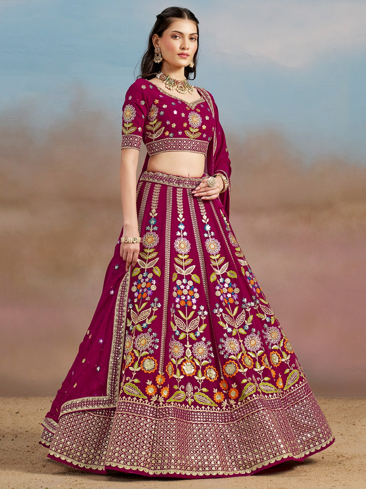 ROYAL PINK WEDDING LEHENGA