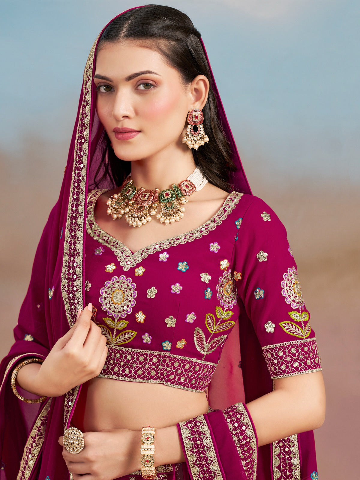 ROYAL PINK WEDDING LEHENGA