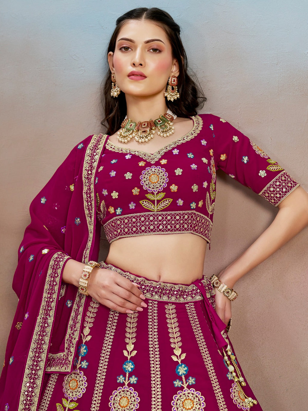 ROYAL PINK WEDDING LEHENGA