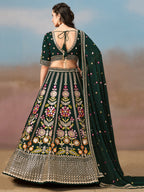 DARK GREEN WEDDING LEHENGA