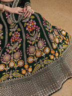 DARK GREEN WEDDING LEHENGA