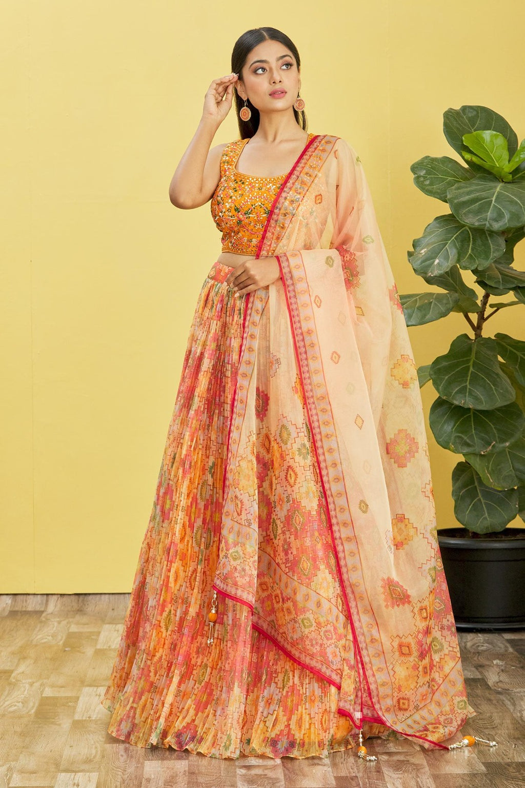 HONEY YELLOW WEDDING LEHENGA