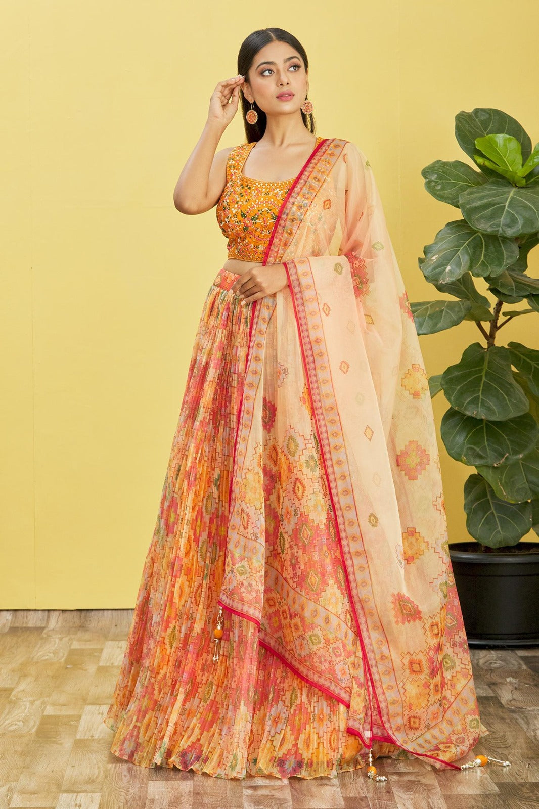 HONEY YELLOW WEDDING LEHENGA