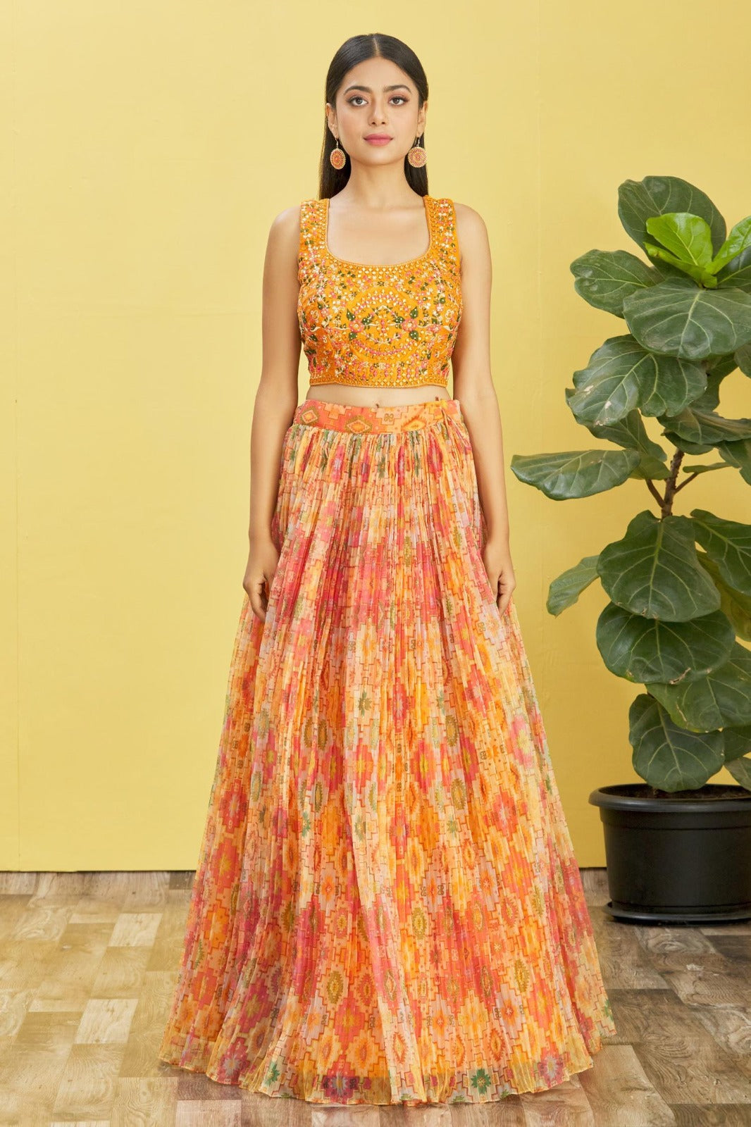 HONEY YELLOW WEDDING LEHENGA