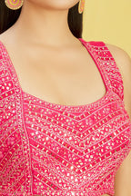 ROSE PINK WEDDING LEHENGA