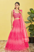 ROSE PINK WEDDING LEHENGA