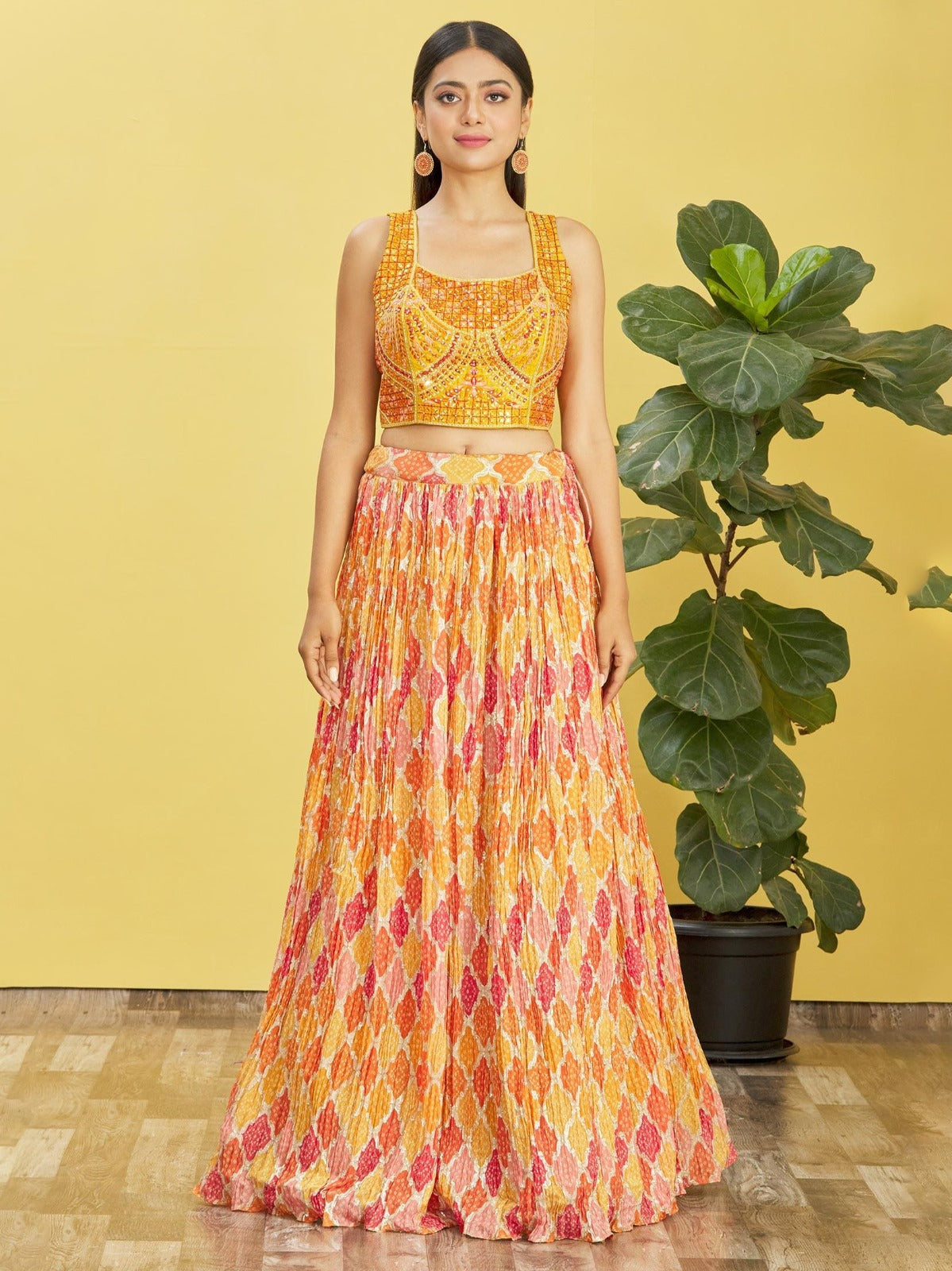 SUNFLOWER YELLOW WEDDING LEHENGA