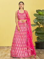 TAFFY PINK WEDDING LEHENGA