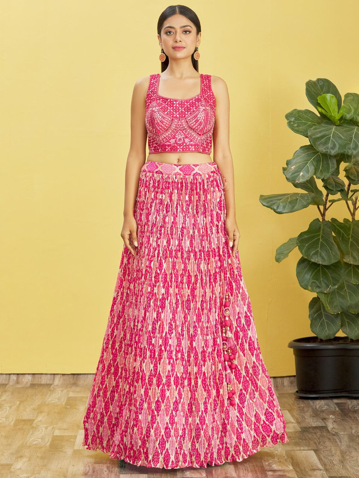 TAFFY PINK WEDDING LEHENGA