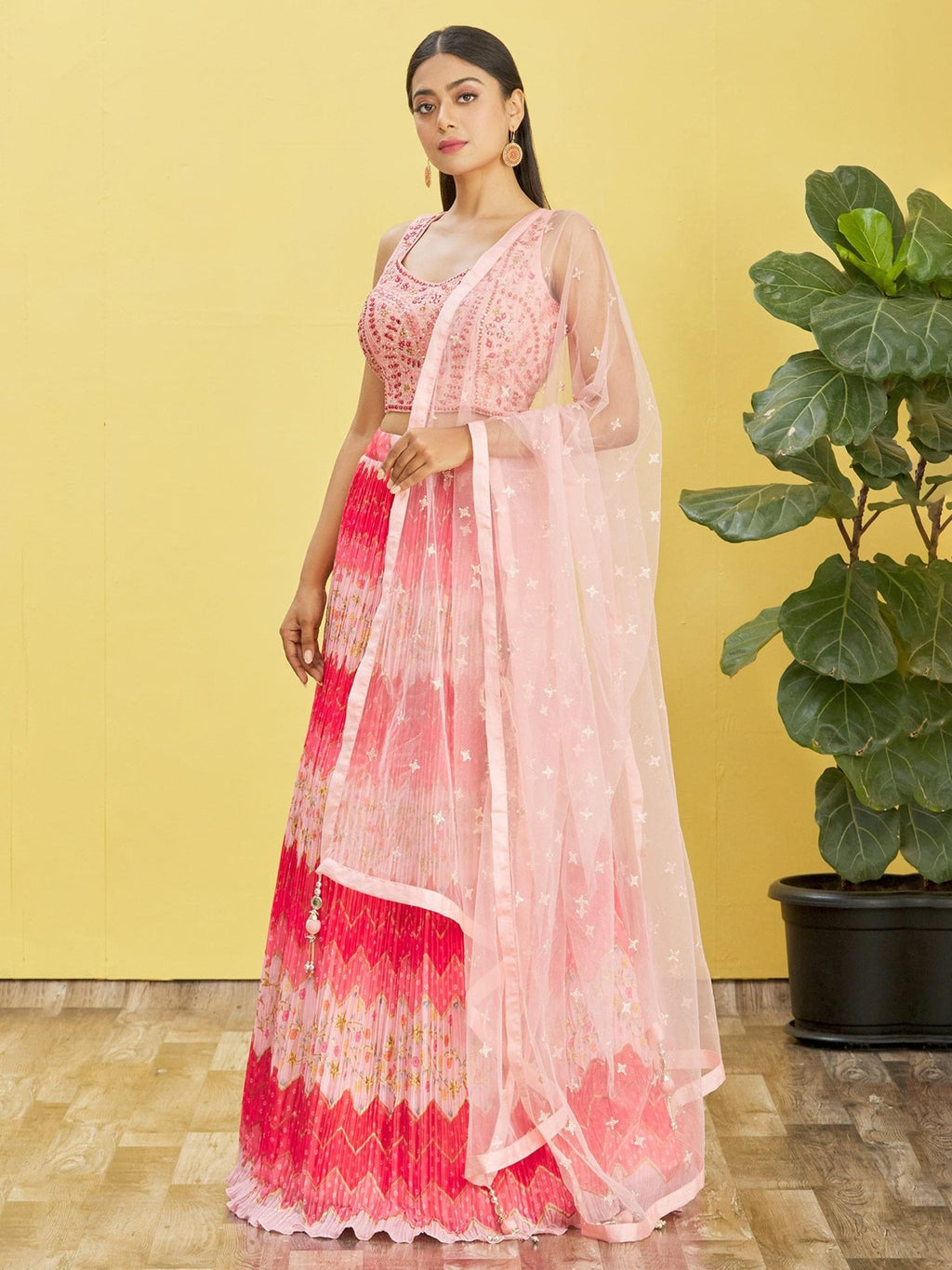 HOT PINK WEDDING LEHENGA