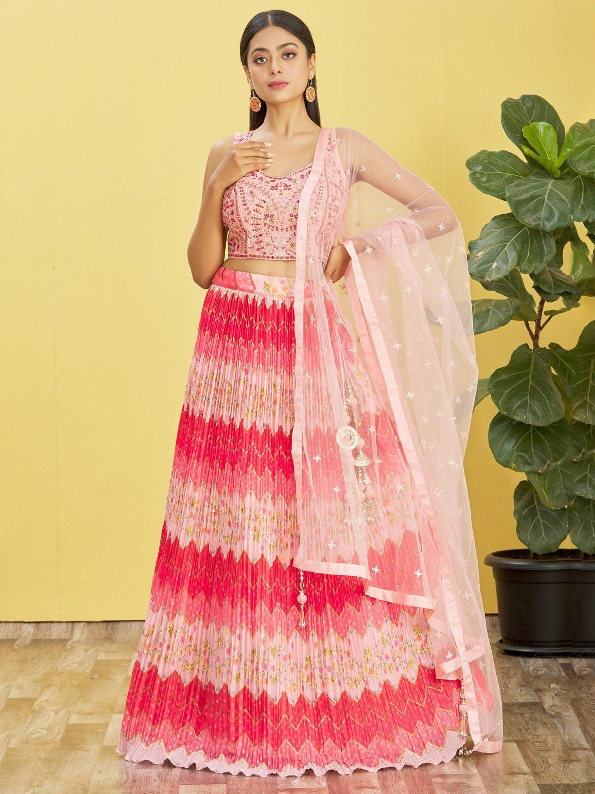 HOT PINK WEDDING LEHENGA
