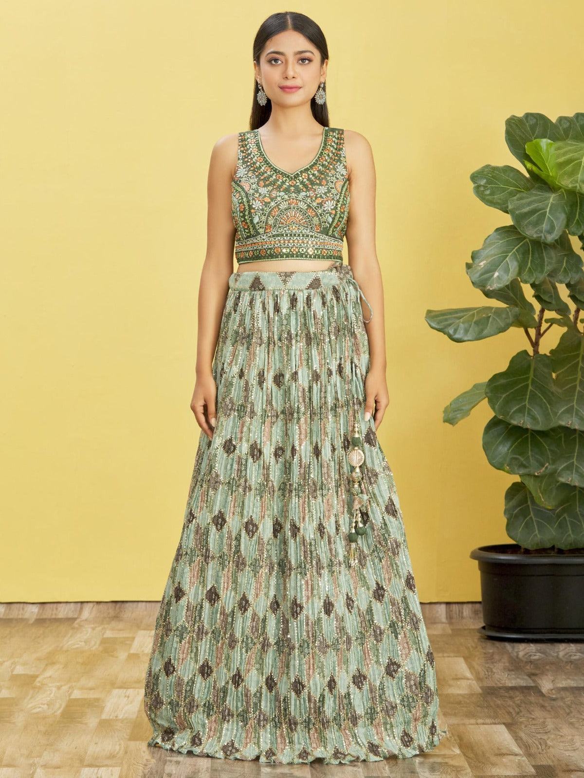 MINT GREEN WEDDING LEHENGA