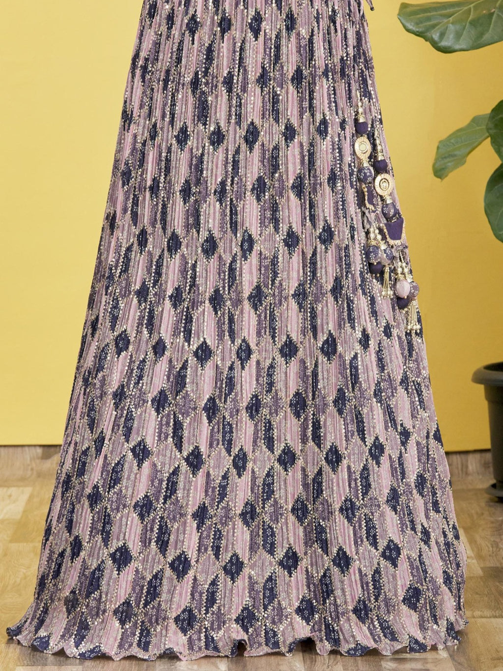 BERRY BLUE WEDDING LEHENGA