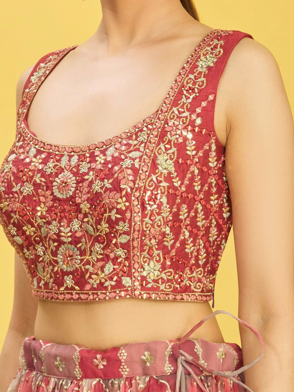 MAROON WEDDING LEHENGA