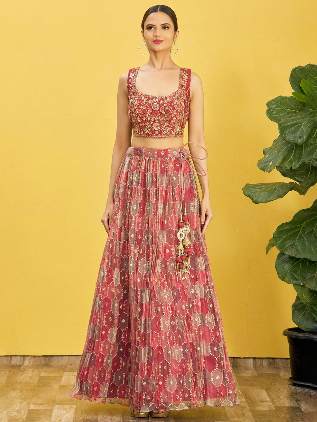 MAROON WEDDING LEHENGA