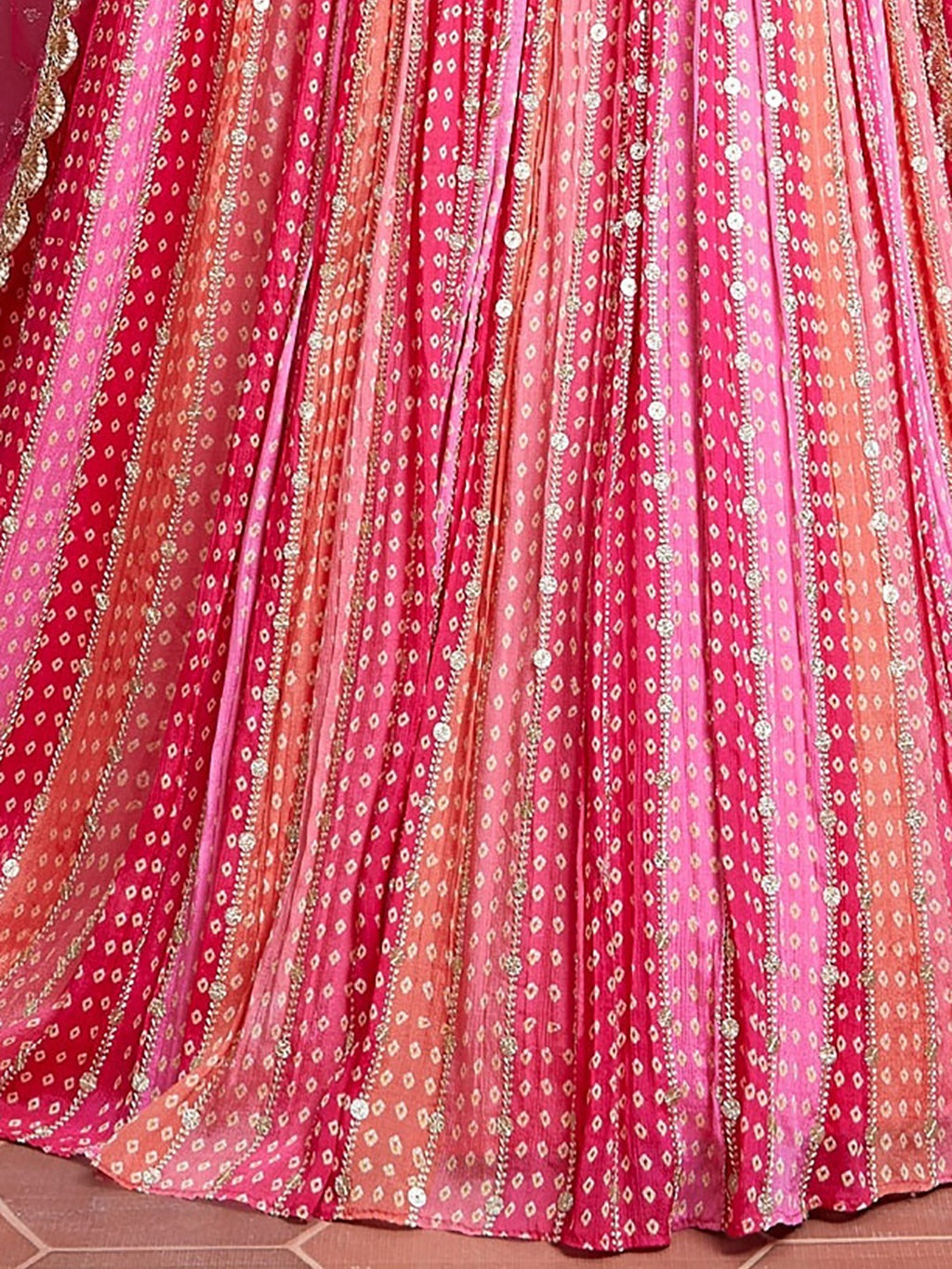 BUBBLEGUM PINK HEAVY WEDDING LEHENGA