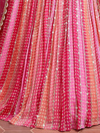BUBBLEGUM PINK HEAVY WEDDING LEHENGA