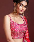 LOTUS PINK HEAVY WEDDING LEHENGA