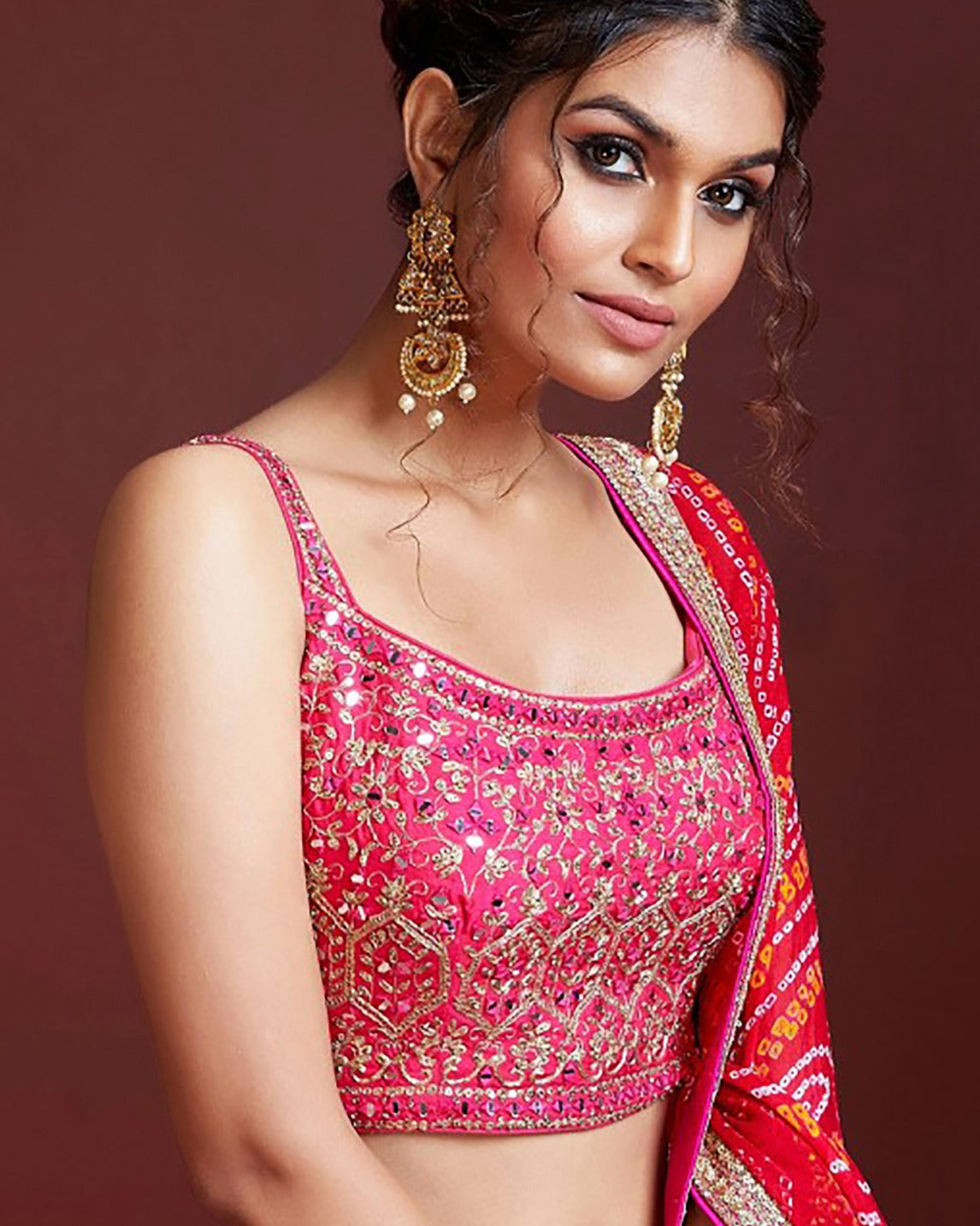 LOTUS PINK HEAVY WEDDING LEHENGA
