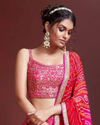 LOTUS PINK HEAVY WEDDING LEHENGA