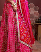 LOTUS PINK HEAVY WEDDING LEHENGA