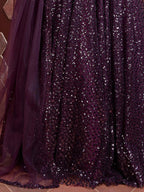 PURPLE HEAVY WEDDING LEHENGA