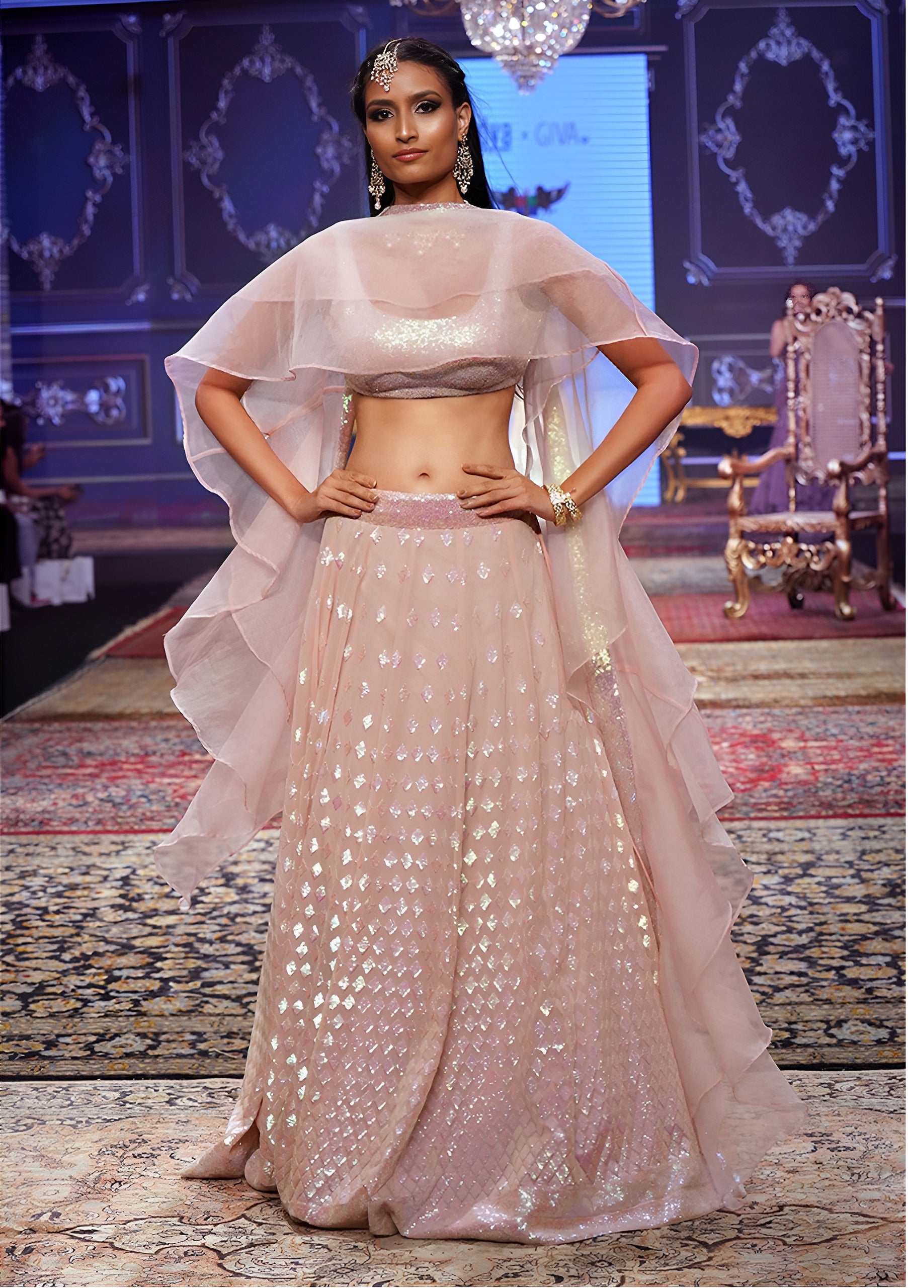 PASTEL PINK LEHENGA CHOLI