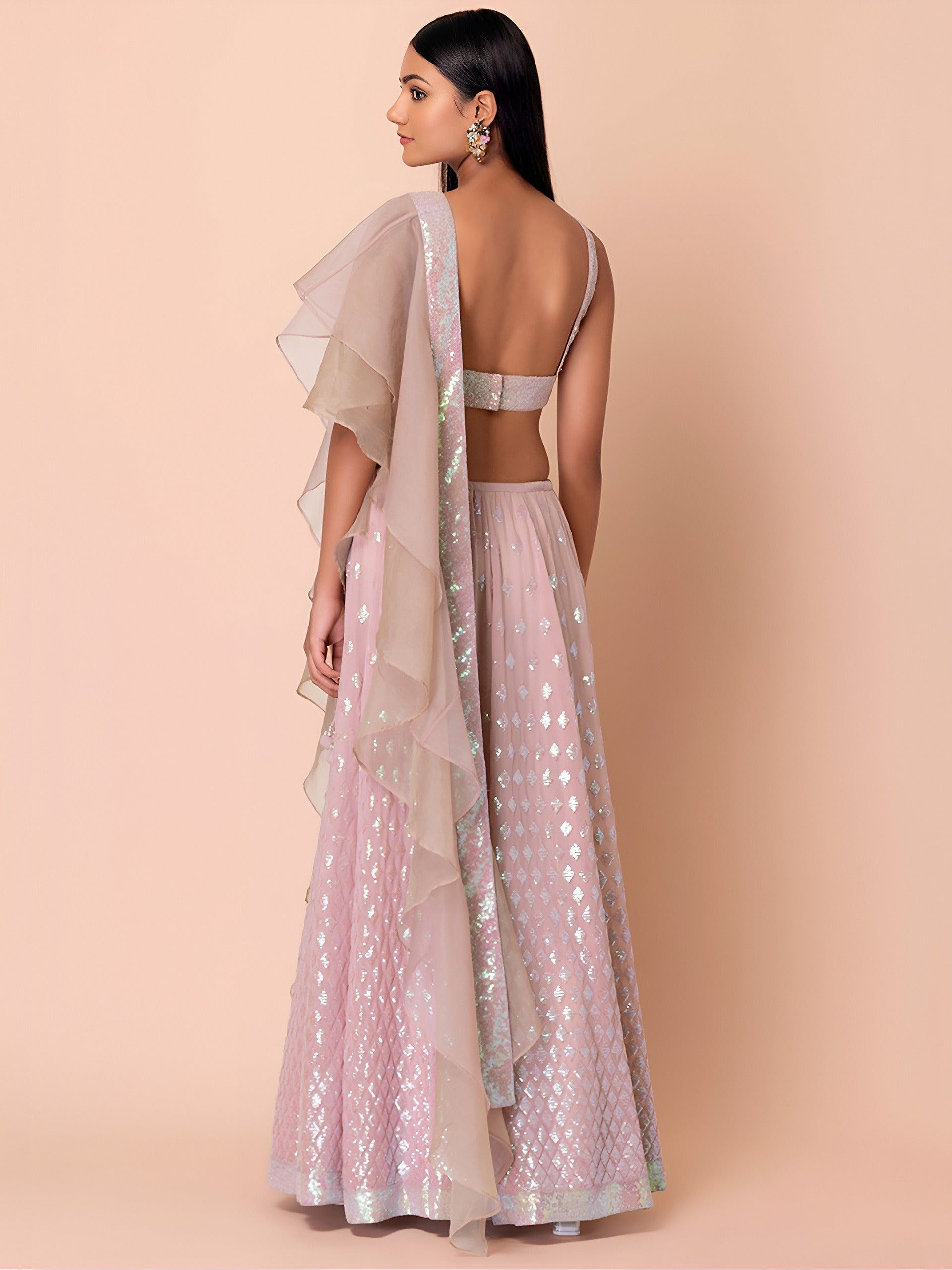 PASTEL PINK LEHENGA CHOLI