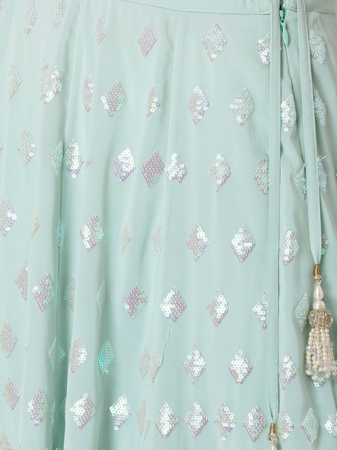 PASTEL BLUE GEORGETTE LEHENGA CHOLI