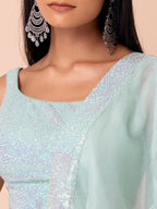 PASTEL BLUE GEORGETTE LEHENGA CHOLI