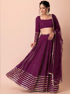 WINE PURPLE LEHENGA CHOLI