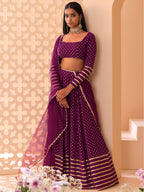 WINE PURPLE LEHENGA CHOLI